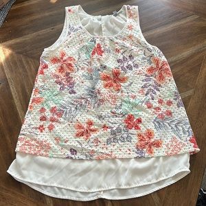 Dressy Floral tank Medium